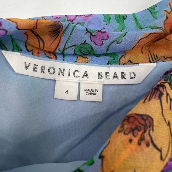 VERONICA BEARD Dali Floral Silk Top - Picture 6 of 12